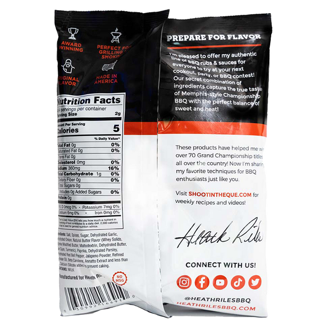 Heath Riles Heath Riles BBQ Sweet BBQ Rub 2lb