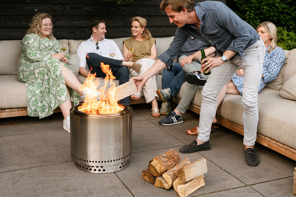 HerQs Smokeless FirePit Blaze Bundle