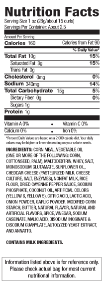 Herrs Herr's Buffalo Blue Cheese 198 gram