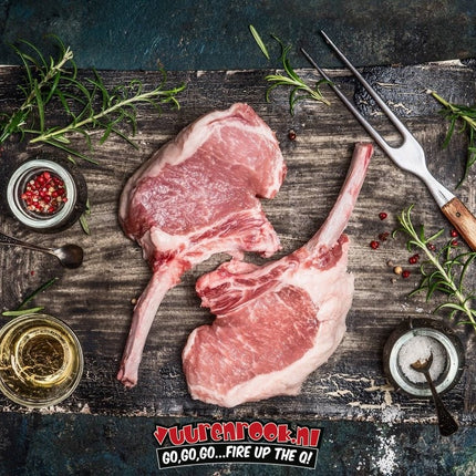 Home Made Iberico Frenched Rack (5 Ribs) 2000 gram