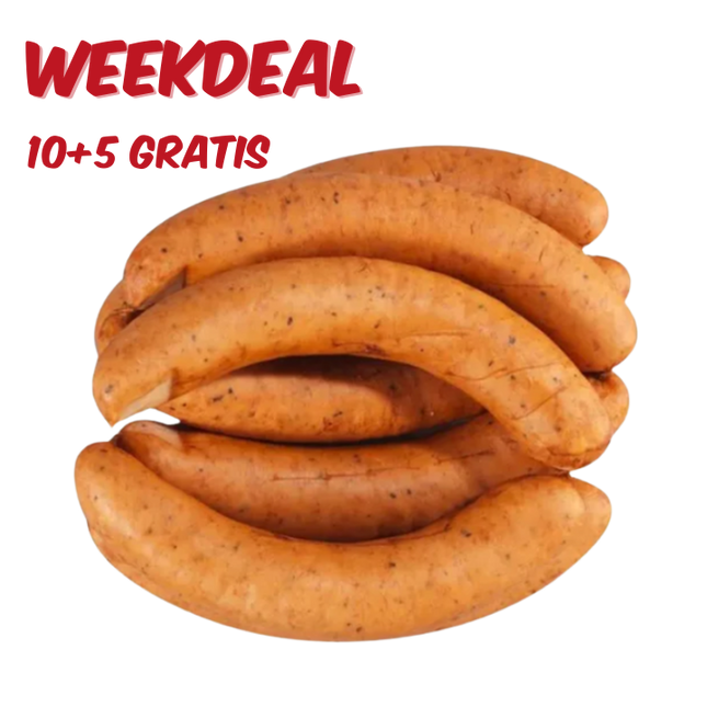 Home Made WEEKDEAL: BBQ Worst Bughouse Pulled Pork x 80 gram 10 + 5 GRATIS