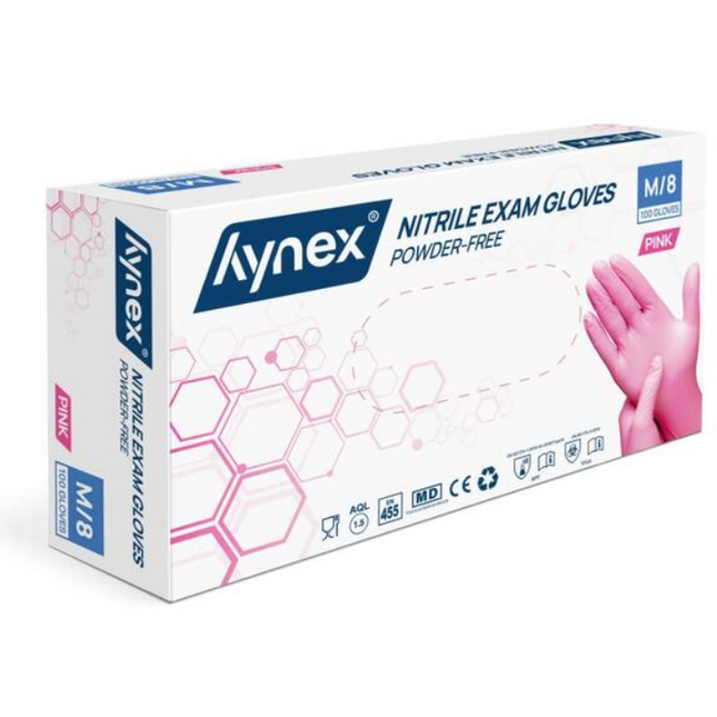 Hynex Hynex Nitril Handschoenen Xtra Strong Roze 100 stuks Medium