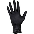 Handschoenen Nitrile zwart poedervrij doosjes à 100 stuks Handschoenen Nitrile zwart poedervrij doosjes à 100 stuks