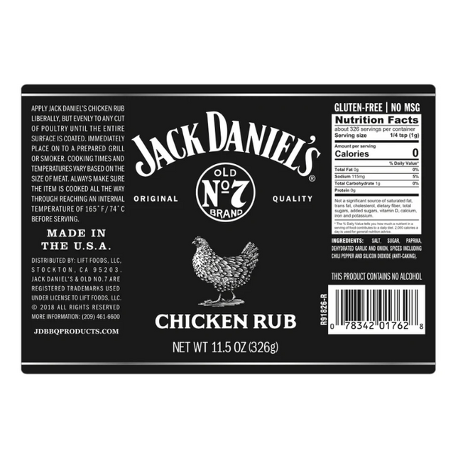 Jack Daniel's Jack Daniels Chicken Rub 11,5oz