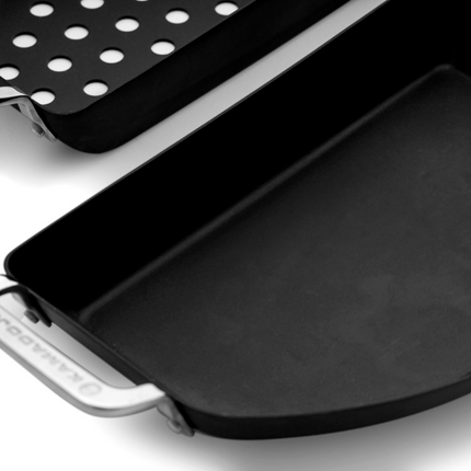 Kamado Joe Kamado Joe Karbon Steel Half Moon Pan Set