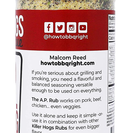 Killer Hogs Killer Hogs Championship The  A.P. BBQ Rub 14 oz