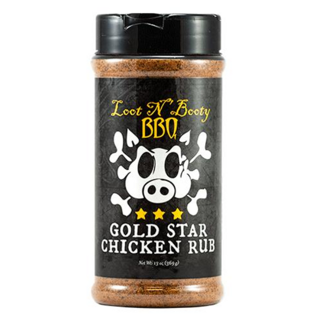 Loot n Booty Loot n Booty BBQ Gold Star Chicken Rub 13 oz