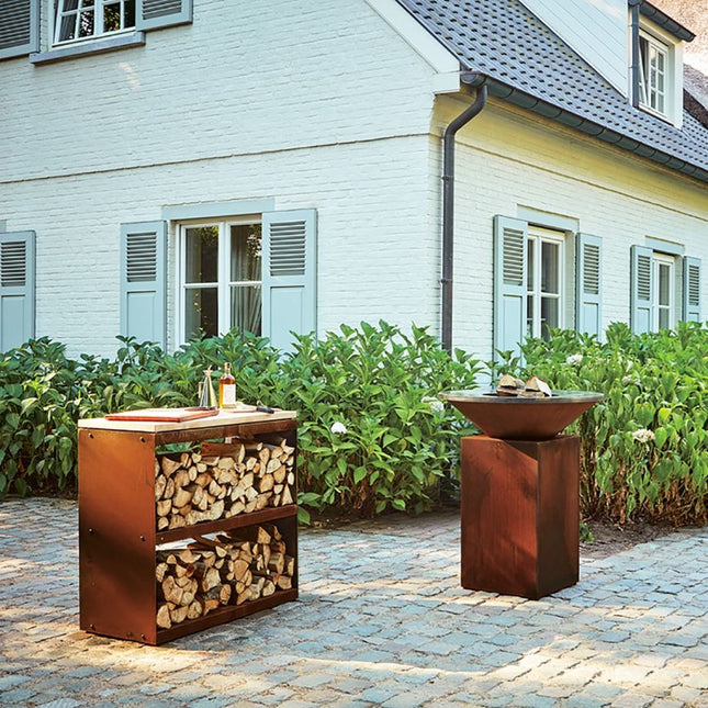 OFYR OFYR Wood Storage Corten Dressoir