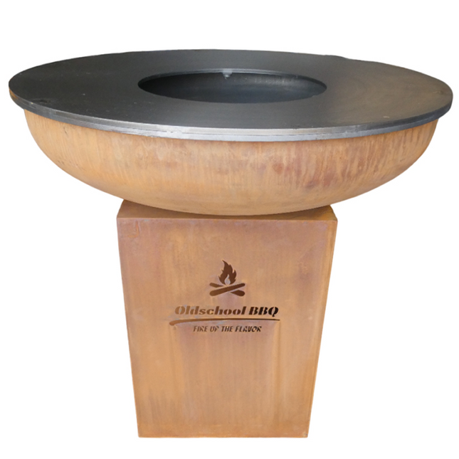 Oldschool Oldschool BBQ Blaze Corten Plancha 100 cm