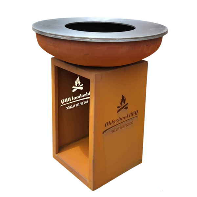 Oldschool Oldschool BBQ Ember Corten Staal Plancha 75 x 90 cm