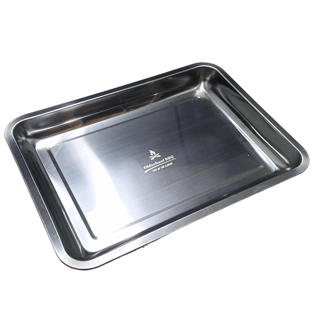 Oldschool Oldschool BBQ RVS BBQ Schaal Medium 36 x 27 cm