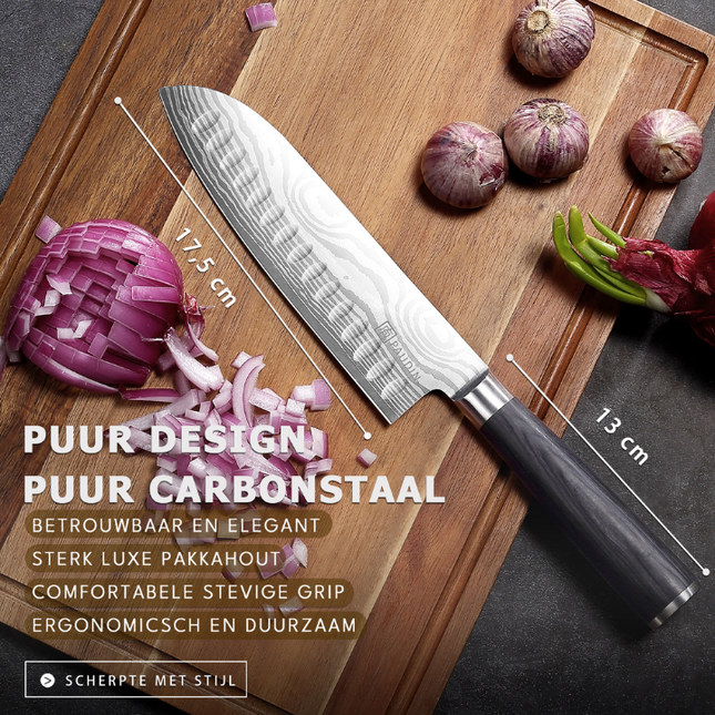 Paudin Paudin Aichi Wave Santokumes 17,5 cm