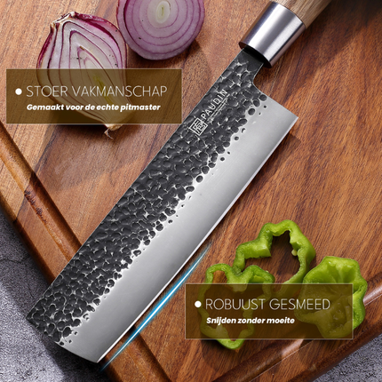 Paudin Paudin Hammer Black Nakiri Knife 17,5 cm