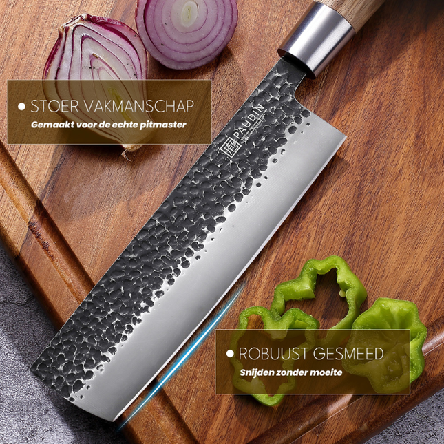 Paudin Paudin Hammer Black Nakiri Knife 17,5 cm