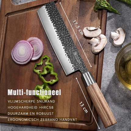 Paudin Paudin Hammer Black Nakiri Knife 17,5 cm