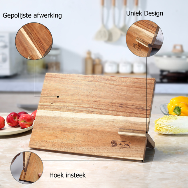 Paudin Paudin Magnetisch Messenblok Acaciahout