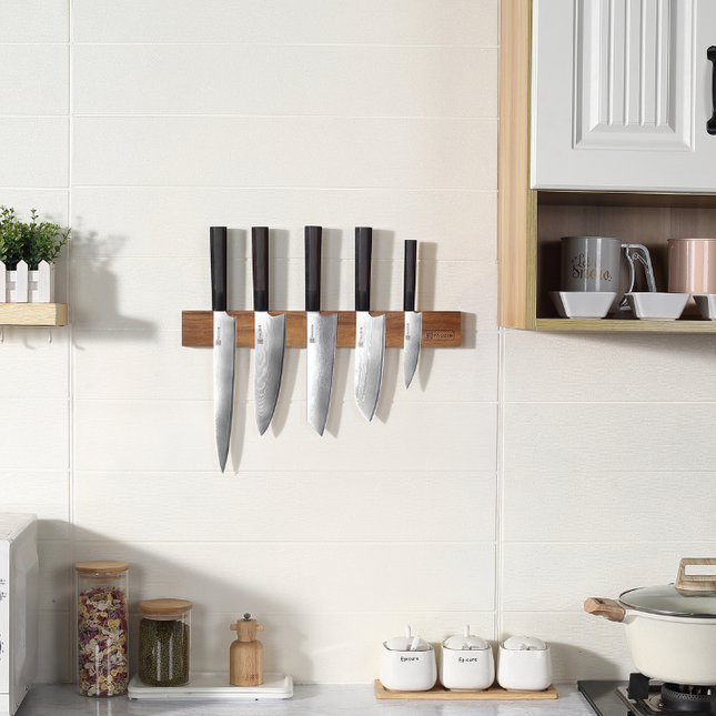 Paudin Paudin Magnetische Messenhouder Acaciahout 45 cm