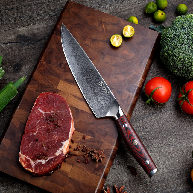 Paudin Paudin Plume Luxe Damascus Koksmes 20 cm