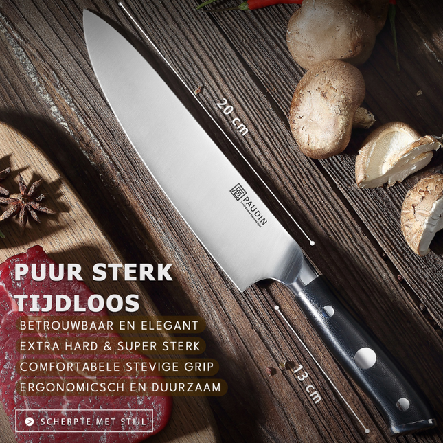 Paudin Paudin Ultra Dark Koksmes 20 cm