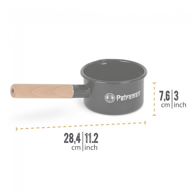 Petromax Petromax Emaille Pan Zwart 0.5 liter
