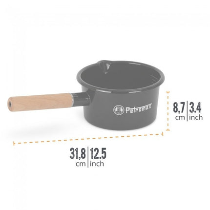 Petromax Petromax Emaille Pan Zwart 1 liter