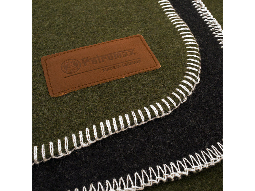Petromax Petromax Wollen Deken Groen/Zwart 150 x 200 cm