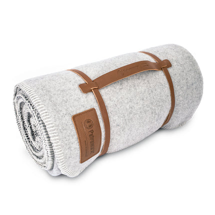 Petromax Petromax Wollen Deken Wit/Grijs 150 x 200 cm