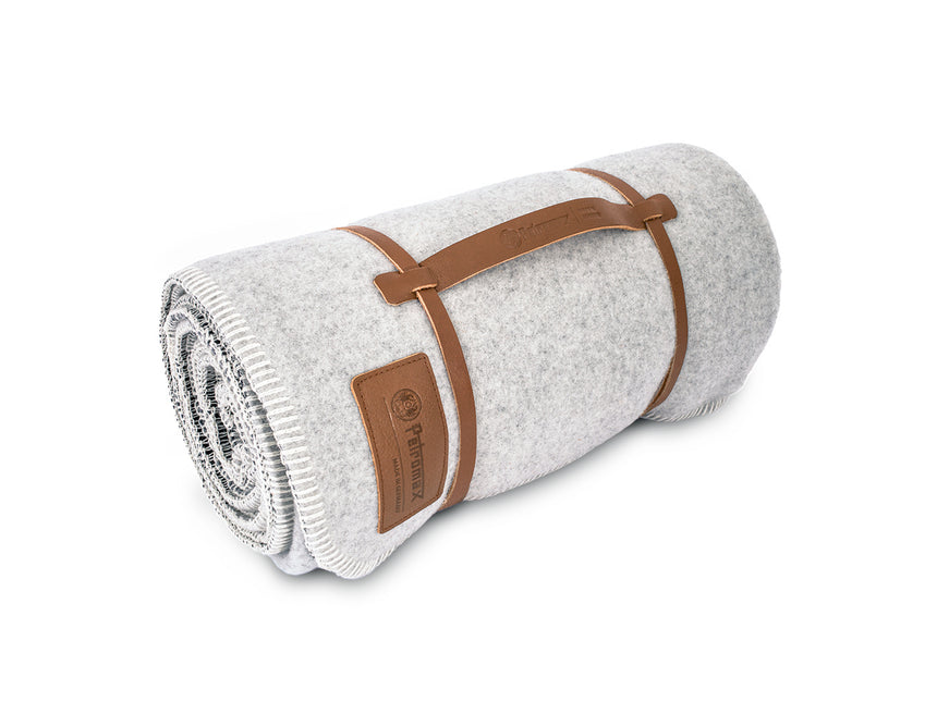 Petromax Petromax Wollen Deken Wit/Grijs 150 x 200 cm