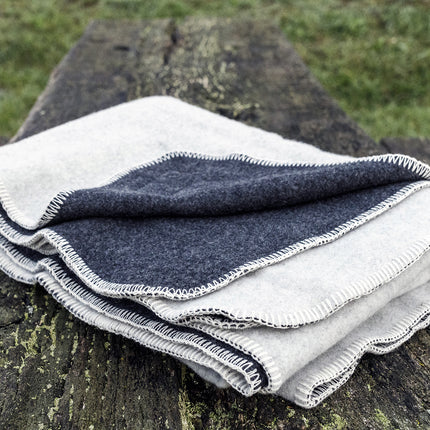 Petromax Petromax Wollen Deken Wit/Grijs 150 x 200 cm