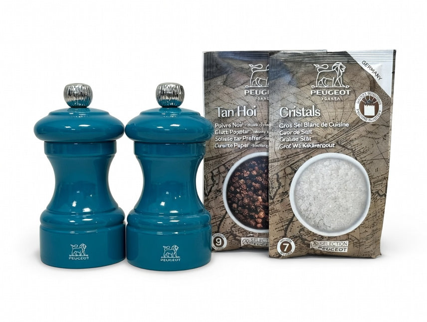 Peugeot Peugeot Bistrorama Zout & Pepermolen Oceaanblauw Beukenhout 10 cm