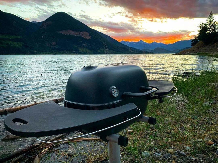 PK Grill PK360 Grill  &  Smoker Graphite met PVC Zijtafels