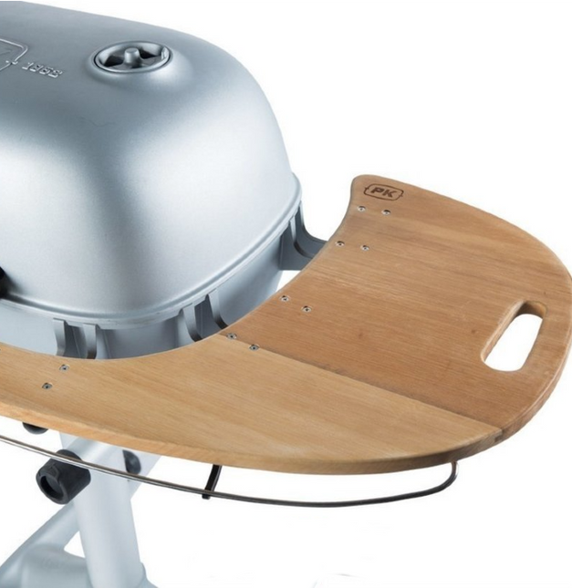 PK Grill PK360 Grill & Smoker Silver Met Teakhouten Zijtafels