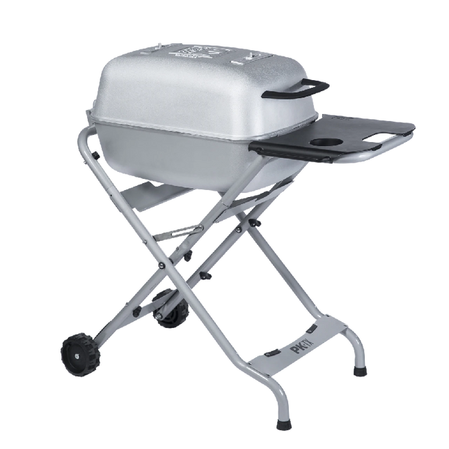 PK Grill PKTX Folding Stand for Original PK Grill + Smoker Classic Silver