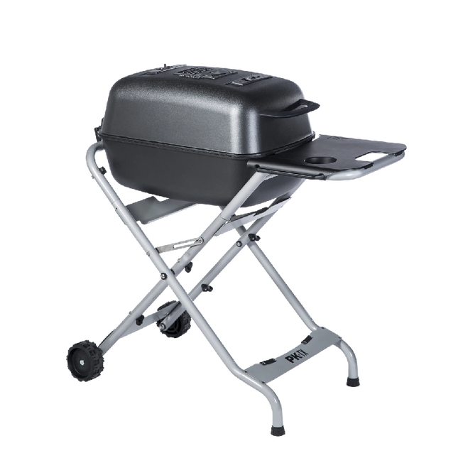 PK Grill PKTX Folding Stand for Original PK Grill + Smoker Graphite
