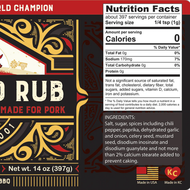 Plowboys Plowboys Yardbird Rub 14oz