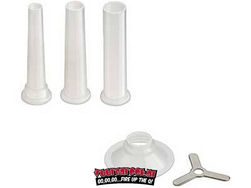 Porkert Porkert Enterprise 32 PVC Worstvulpijpen Set met Adapter en Doorvoer Vleugel
