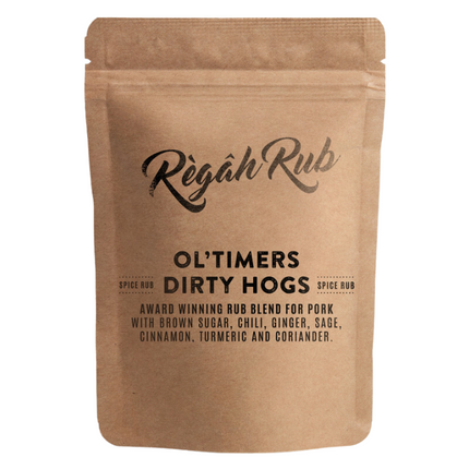 Rokende Regahs Regah Rub Award Winning Ol' Timers Dirty Hogs 300 gram