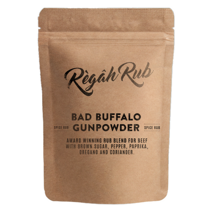 Rokende Regahs Regah Rub Bad Buffalo GunPowder 300 gram