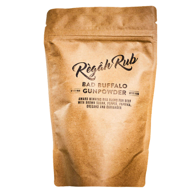 Rokende Regahs Sorry We Lost The Date... Regah Rub Bad Buffalo GunPowder 1000 gram