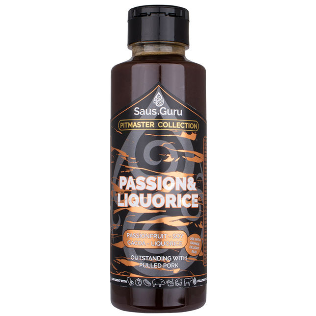 Saus.Guru Saus.Guru Passion & Liquorice Pitmaster BBQ Sauce 500 ml