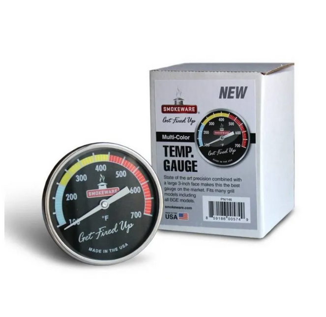 Smokeware Smokeware RVS Thermometer Multi Color Zwart °F 82mm