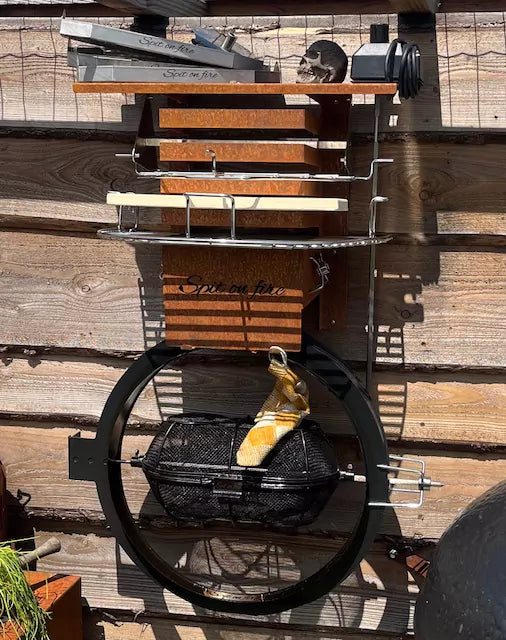 Spit on Fire The Spit on Fire Tool & Spit Holder Cortenstaal