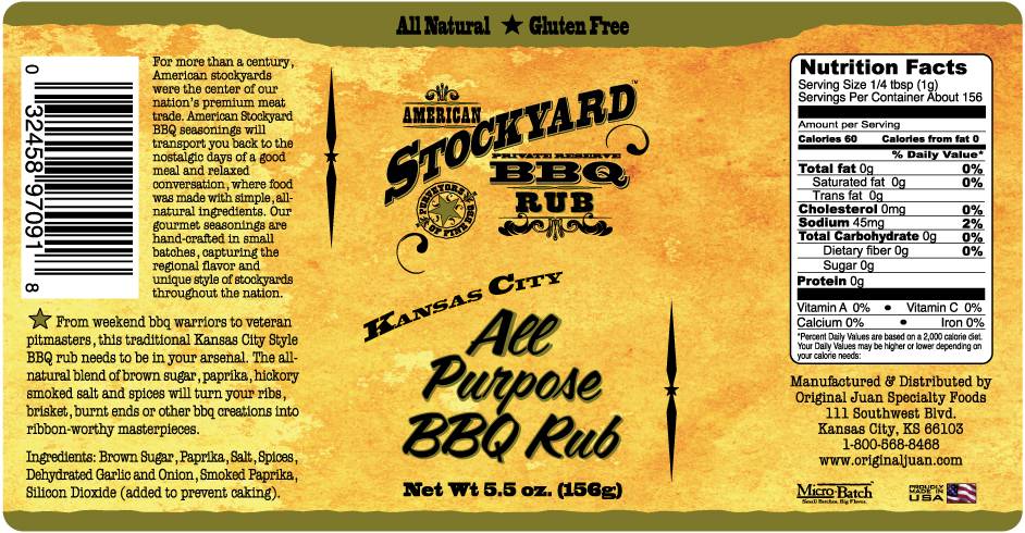 Stockyard Stockyard All Purpose BBQ Rub 5.5oz