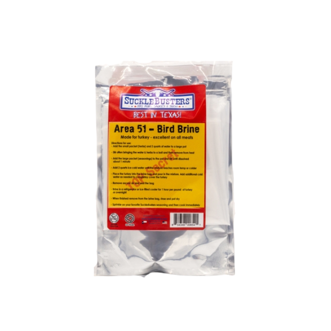 SuckleBusters SuckleBusters Area 51 Bird Brine Kit for Turkey 8 oz