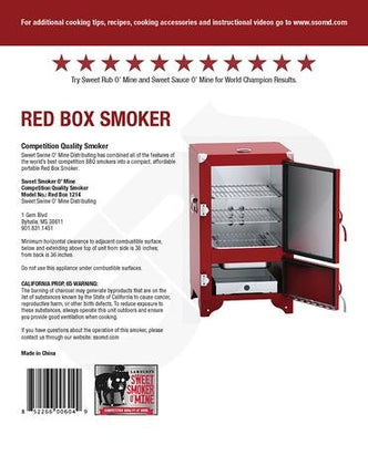 Sweet Swine Red Box Smoker (Reverse Flow Competition Smoker)