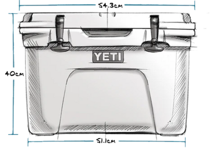 Yeti Tundra 35 Hard Cooler Rescue Red