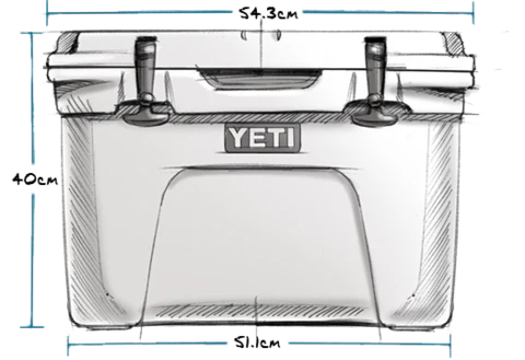 Yeti Tundra 35 Hard Cooler Weiß