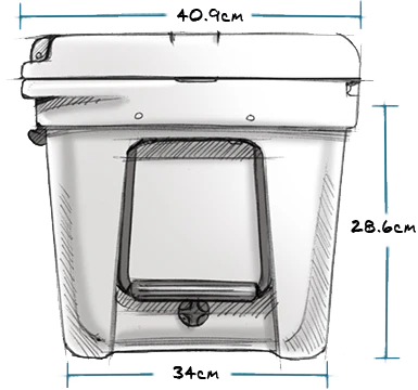 Yeti Tundra 35 Hard Cooler White