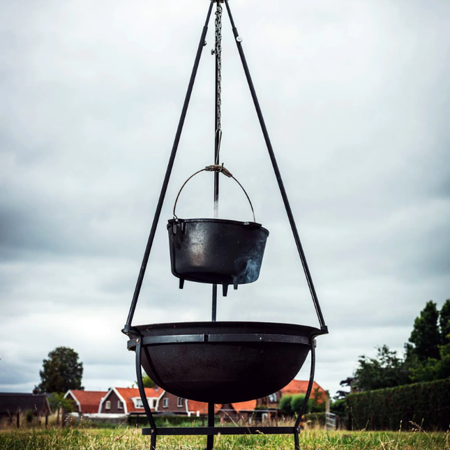 The Windmill Cast Iron Second Chance: The Windmill Dutch Oven 9 quarts Met Pootjes