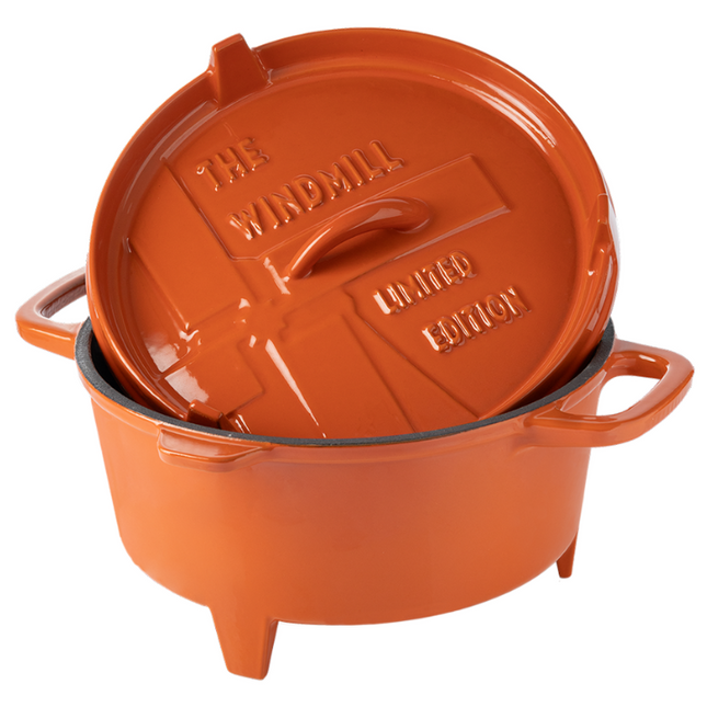 The Windmill Cast Iron Second Chance: The Windmill Premium Dutch Oven 4,5 quarts Limited Edition Geëmailleerd
